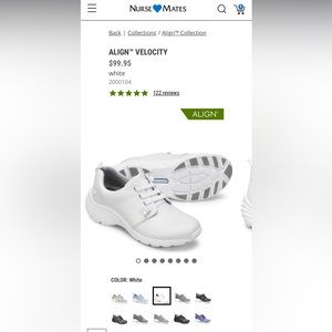 VELOCITY ALIGN NURSE SHOES WHITE SIZE 11 BRAND NEW NEVER WORN 2000104